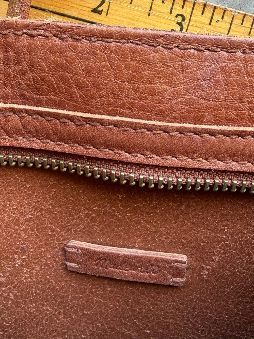 Madewell Transport Saddlebag Bag Nubuck Tan Crossbody - Picture 6 of 6